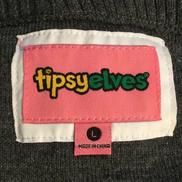 Ugly Christmas Sweater Light-Up Tree adult large - Picture 4 of 5